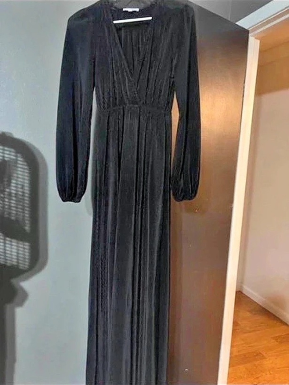 Baltic Born Velvet Black Maxi Dress Size Small Like New